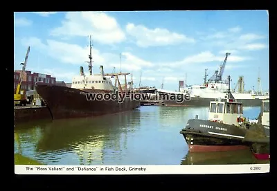 £2.50 • Buy Aj0711 - Lincs - Trawlers Ross Valiant & Defiance In Fish Dock Grimsby -postcard