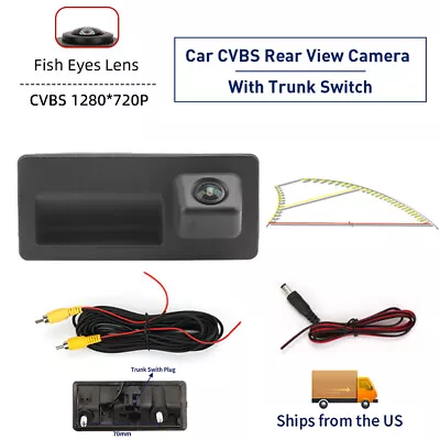 Car Trunk Handle Rear View Backup Parking Camera For VW Jetta  2011-2014 AUDI A6 • $11.99