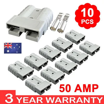 $12.25 • Buy 10x Anderson Style Plug Power Tool AC DC 12V 24V 50 AMP 6AWG Connectors Caravan
