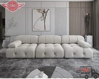104  Convertible Modular Sectional Sofa Minimalist Mid-Century Velvet Sofas  • $1400.53