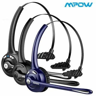 Mpow For Truck Driver Noise Cancelling Wireless Handsfree Bluetooth Mic Headset • £19.99