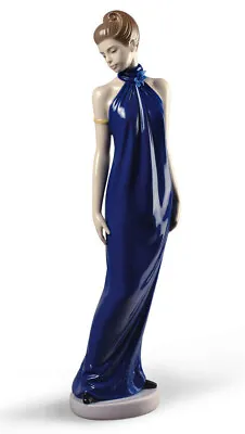 Nao By Lladro Elegance Special Edition #1831 Brand Nib Woman Blue Dress Save$ Fs • $164.98