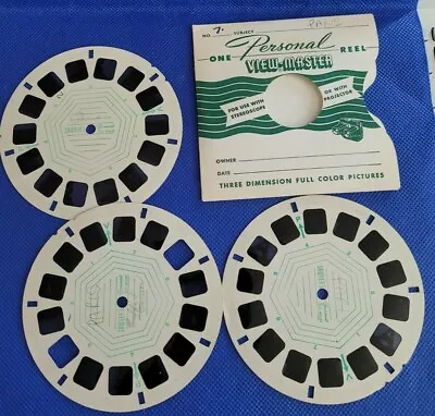 Rare Personal Reel Mounts View-master 3 Reels Paris France Attractions Sights • $24.99