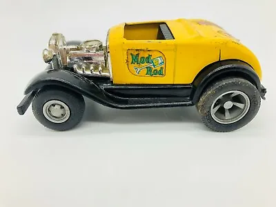 Vintage TONKA HOT ROD MOD ROD Car Model A Ford Race Car Toy Yellow Black • $14.99