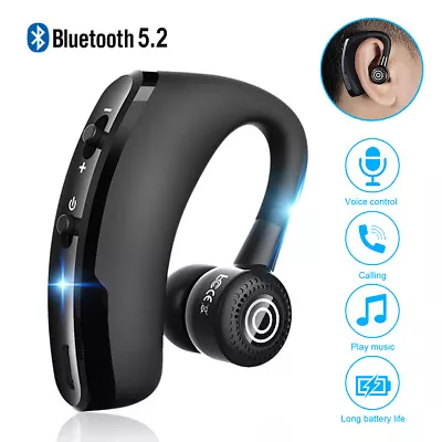 Bluetooth 5.3 Headset Wireless TWS Earphones Earbuds Stereo Headphones Ear Hook • $8.99