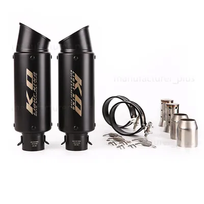 51mm Left Right Exhaust Pipe Motorcycle Muffler Escape Universal For Dirt Bike • $115.19