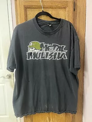 Vintage Y2K Metal Mulisha Classic Logo Black Shirt • $15