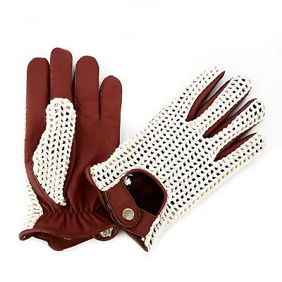 Swift Wears Mens Classic Driving Gloves Soft Genuine Leather Chauffeur Vintage  • $14.99