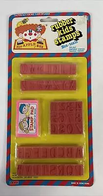 NIP Vintage Rubber Kids Stamps Arts & Crafts Stamps Alphabet & Numbers • $14.29