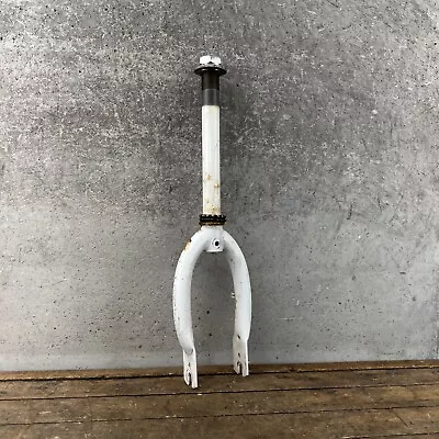 Vintage Kick Scooter Fork 12.5 Old School BMX Freestyle 12 1/2 1980s 1 In White • $23.99