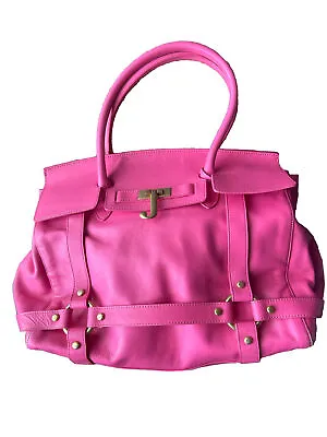 *RARE* Juicy Couture P&G Pink Purse Tote Satchel Leather Barbiecore • $180