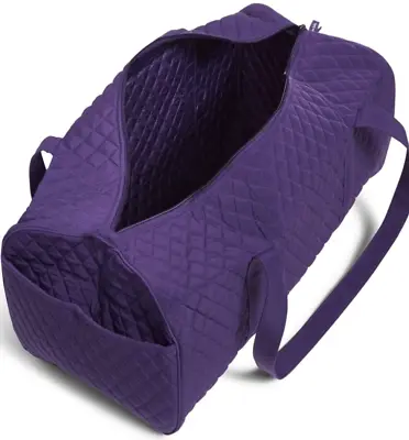 Vera Bradley Large Traveler Duffel Bag Elderberry Microfiber NWT • $75