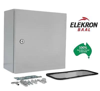 $112 • Buy Electrical Steel Enclosure Box Cabinet Switchboard 500(H)x400(W)x200(D) IP66