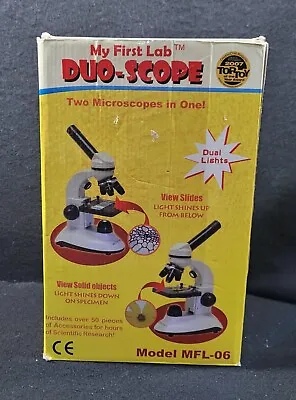 My First Lab-DUO-SCOPE-Model MFL-06-Two MICROSCOPES In One With Accessories! • $15