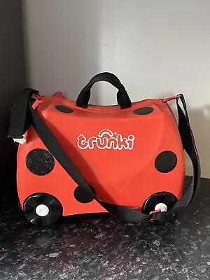 Harley The Ladybird Trunki Ride-on Kids Suitcase Girls Boys Trunki Case Bag • £23