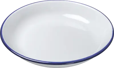 Falcon 26cm White Enamel Rice Plate Pasta Roasting Baking Serving Round Dish     • £9.95