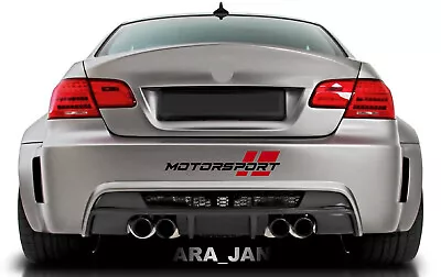 MOTORSPORT Decal Sticker Racing Stripe Sport Turbo Car Bumper Logo Auto Emblem  • $27.16