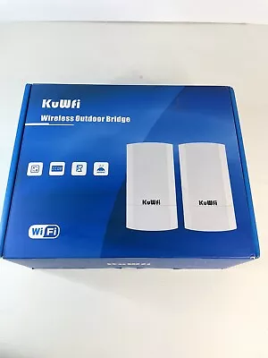 KuWFi 2-Pack Wireless Ethernet Bridge Long Range WiFi Access Point 5.8G Outdoor • $53.99