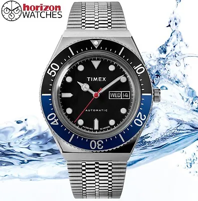 Timex - M79 Automatic Black Dial Stainless Steel Men's Automatic Watch • $55