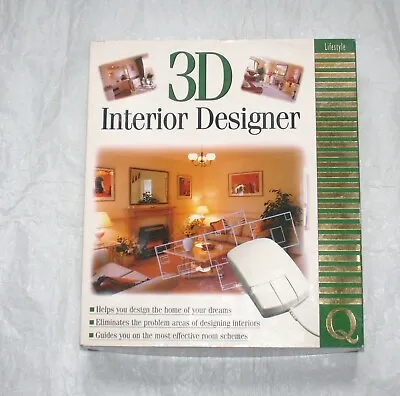 Vintage 3D Interior Designer - PC CD-ROM  - 1997 • £4.99