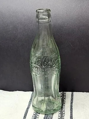 Pat 1915 Morgantown W.VA West Virginia Coca Cola Coke Bottle Light Green H17 • $25