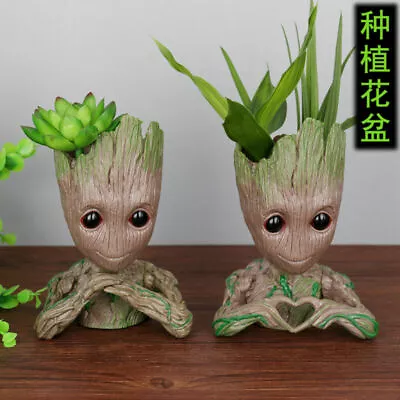 Groot Guardians Of The Galaxy Baby Figure Flowerpot Style Pen Pot Toys 14-16CM • £6.79