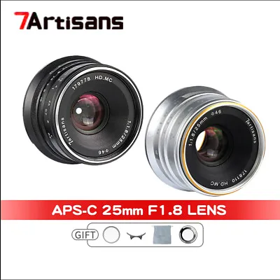 7artisans 25mm F1.8 Manual Focus Prime Lens For 4/3 Mounts E/FX/EOS-M/Micro • £57
