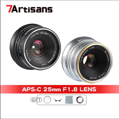 7artisans 25mm F1.8 Manual Focus Prime Lens For 4/3 Mounts E/FX/EOS-M/Micro • £57