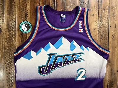 Vintage 90s Utah Jazz Champion Jersey • $175