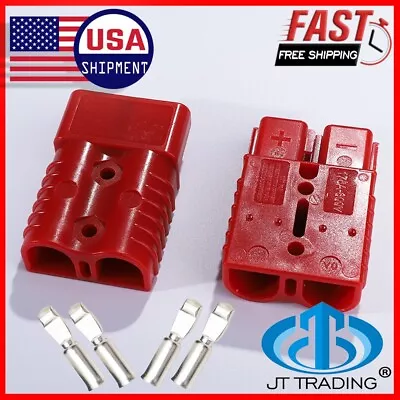 175A Battery Quick Connect Disconnect Jumper Connectors Cable Kit Plug Winch Red • $12.55