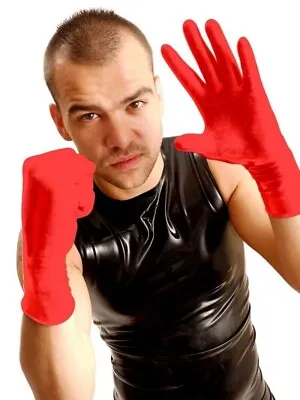 Thick Latex Gloves Wrist Rubber Gloves Fisting BDSM FETISH • $29.99