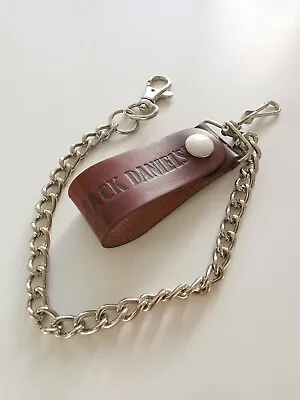 Jack Daniel's Licensed Leather Keyring W/Chain - No Longer Produced -BNIB 2249 • £12.50