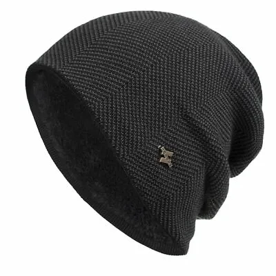 Men's Womens Knit Baggy Beanie Winter Warm Cashmere Hat Ski Slouchy Thick Cap US • $10.89