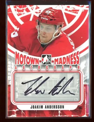 2012-13 ITG Motown Madness Autographs #AJA Joakim Andersson *15709 • $8.68