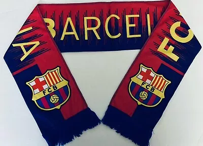 Barcelona Fan Scarf/ FCB Barcelona Soccer Scarf/Banner Bufanda • $15.99