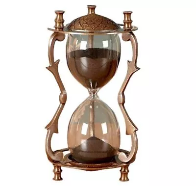 Sand Timer Hourglass Brass Nautical Maritime Hour Glass Vintage Sand Clock Gift • $46.04