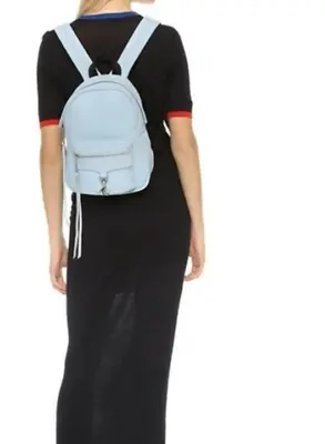 New Rebecca Minkoff Mini Mab Canvas  Backpack  Blue • $62.50