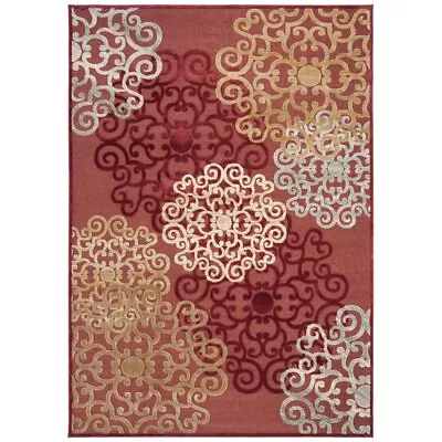Safavieh Paradise Collection Par102-220 Red / Multi Rug Transitional Rug Carpet • $40.69