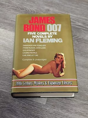 James Bond 007: Five Complete Novels By Ian Fleming (1988 Avenel HCDJ Omnibus) • $40