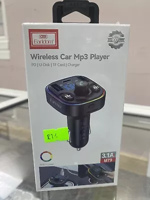 Earldom Wireless Car Charger FM Transmitter - Black (UT-0031-FM-TRI-BLA) • £12