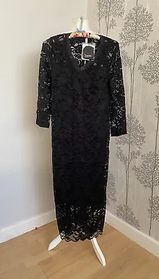 Mamalicious Maternity Dress Black Lace Brand New With Tags Size Medium • £19.99