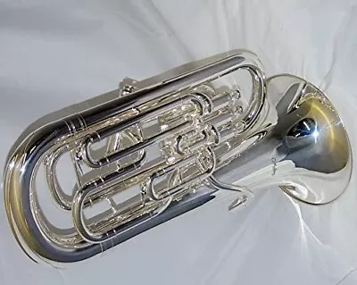 Pro Silver Plated Compensating Euphonium 4 Valve  Out Plays More Expensive Euphs • $1471.90