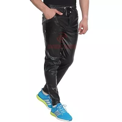 Genuine Sheep/Lambskin Soft Leather Trouser Draw Pants For Men For Jogging Pants • $109.49