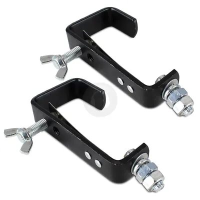 2x Black G-Clamps Lighting Hooks XXA2829 • £22.39