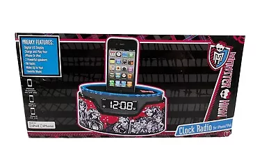 Monster High IPod Clock Radio Dock With Original Box 50248C-IPH • $19.99