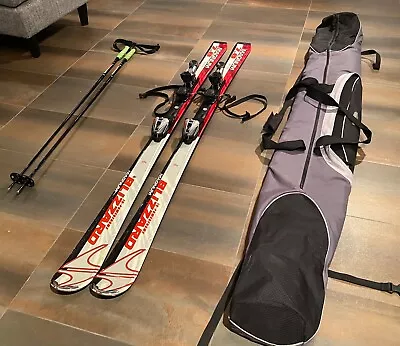 Blizzard Magnum IQ-Power Frame 7.6 Adult Ski 170 W/ Bindings Ski Bag Ski Poles • $300