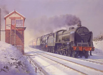 £1.85 • Buy Patriot Isle Of Man LMS BR Railway Engine Locomotive Steam Train Christmas Card