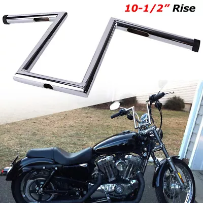 Motorcycle Drag 1  Ape Hanger Z-Bar Handlebar For Honda VTX1800C Harley Dyna FXS • $66.95