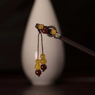 $4.90 • Buy Girls Imitation Jade Hair Chopsticks Hanfu Headdress Hair Fork Wooden Hairpins
