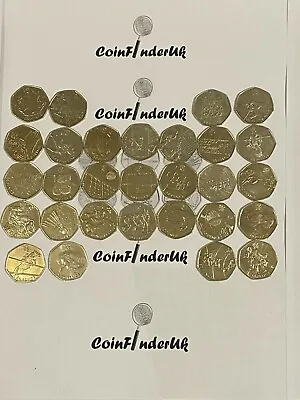 OLYMPIC 50P LONDON 2012 All 29 Coins Or Full Collection MASSIVE STOCK AVAILABLE • £3.50